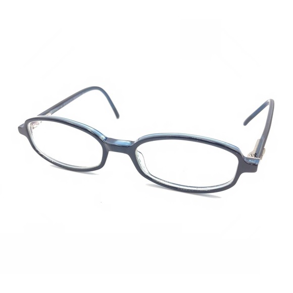 Gucci GG2478 M4X Black Blue Rectangle Eyeglasses Frames 47-16 130 Italy Designer - Picture 8 of 12